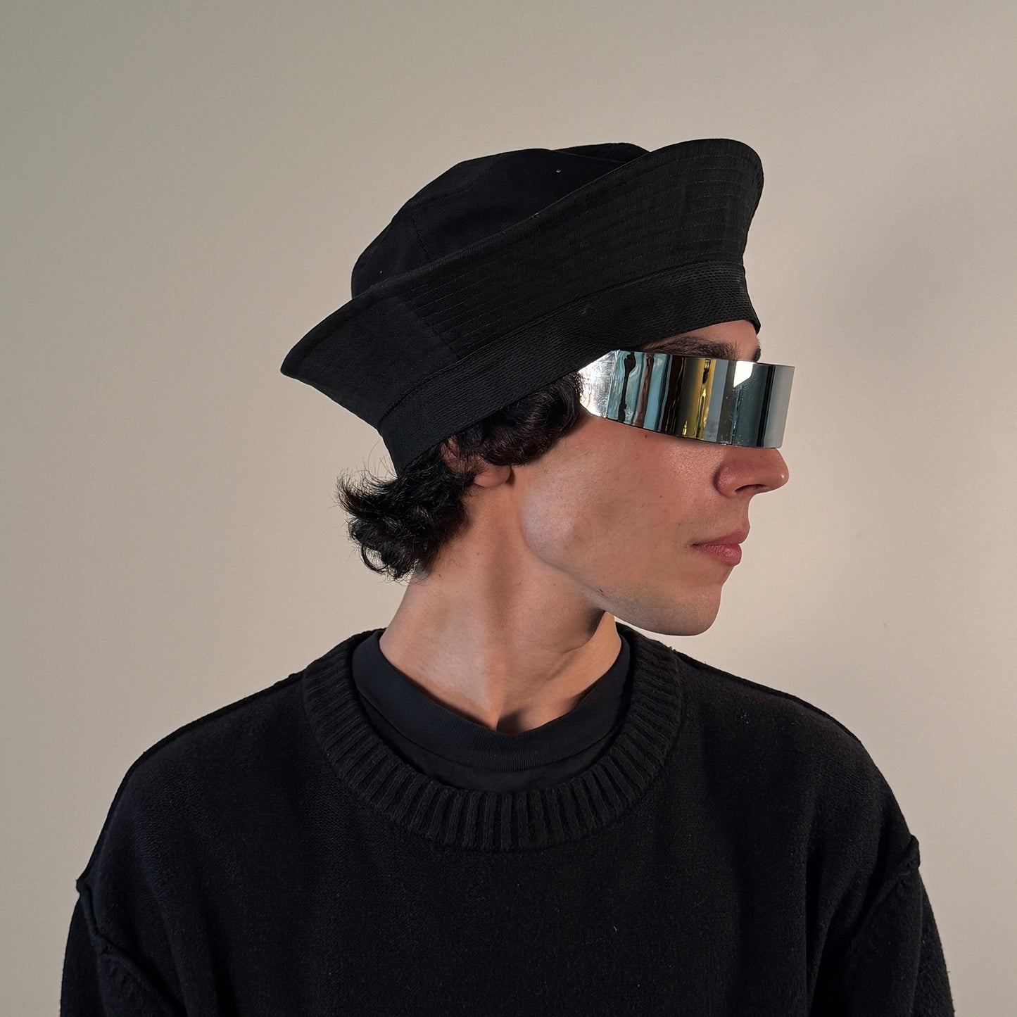 Panama Varga Hat, Shme-Shno, Hungarian brand, Budapest-founded, crafted in Canada, avant-garde fashion, modern Panama hat, Varrni stitching technique, traditional millinery, architectural design, wearable art, high fashion accessory, streetwear meets heritage, sleek design, bold statement piece, cultural craftsmanship, Eastern European fashion, limited edition, art-inspired fashion piece.