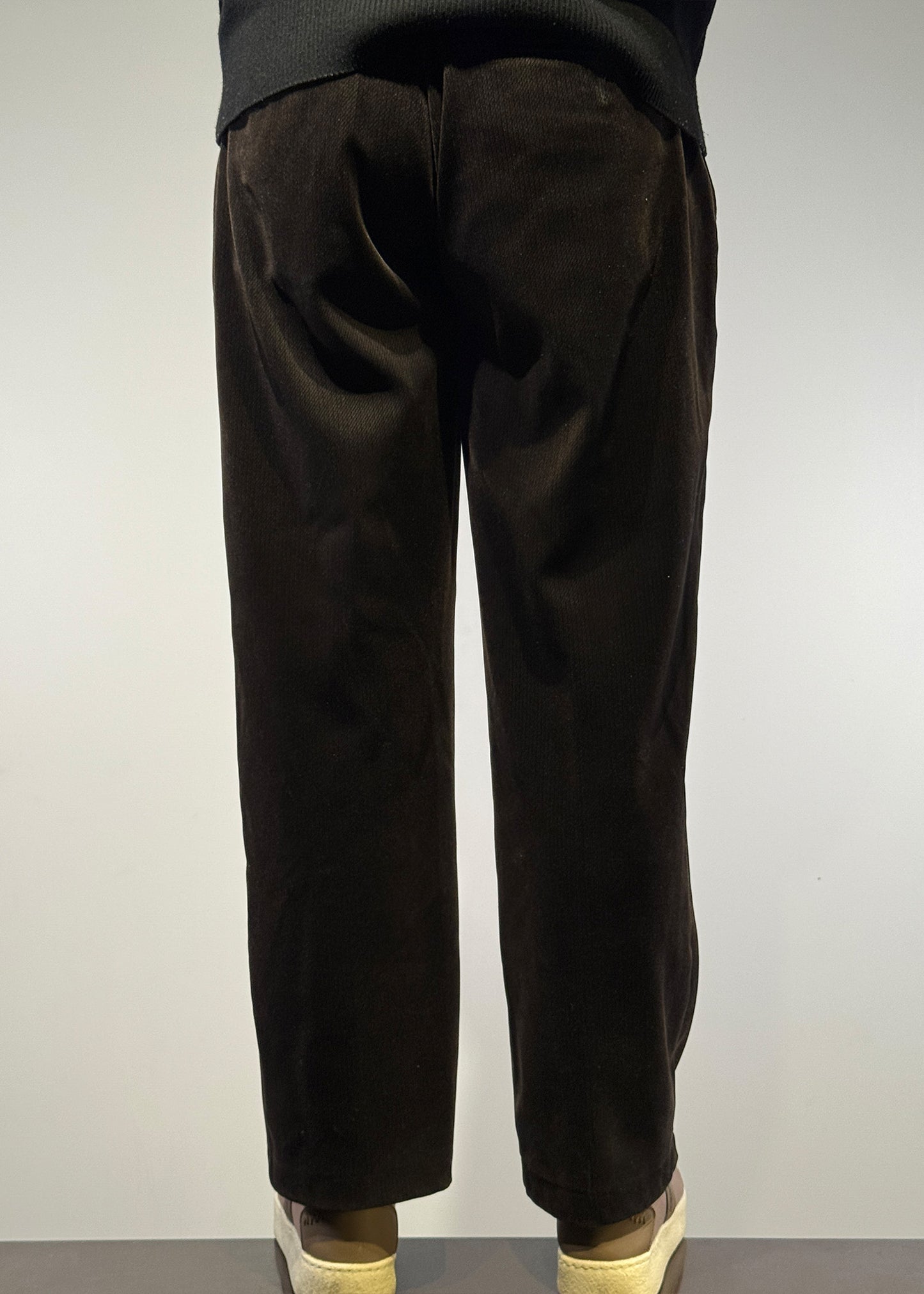 Shme-Shno black relaxed fit Tri pants made in Canada, cotton blend, Varrni stitched for comfort, style, and movement.