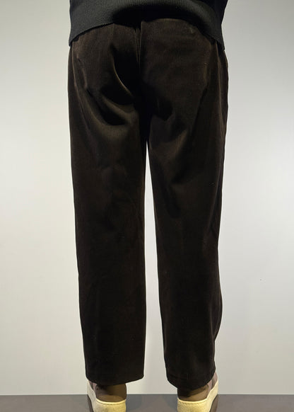 Shme-Shno black relaxed fit Tri pants made in Canada, cotton blend, Varrni stitched for comfort, style, and movement.